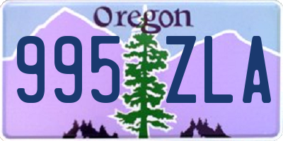 OR license plate 995ZLA