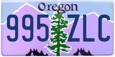 OR license plate 995ZLC