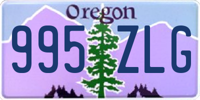 OR license plate 995ZLG