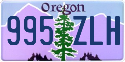 OR license plate 995ZLH