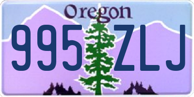 OR license plate 995ZLJ
