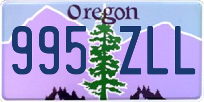 OR license plate 995ZLL