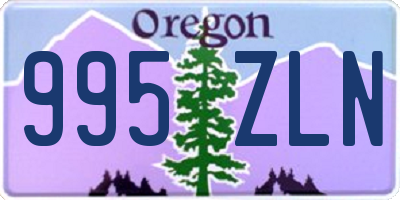 OR license plate 995ZLN