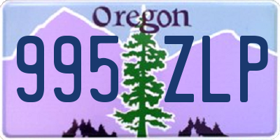 OR license plate 995ZLP