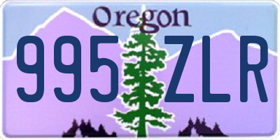 OR license plate 995ZLR