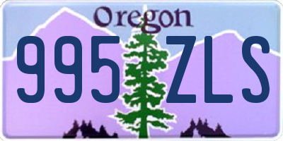 OR license plate 995ZLS