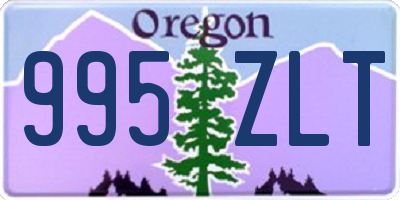 OR license plate 995ZLT