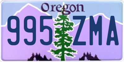 OR license plate 995ZMA