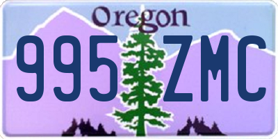 OR license plate 995ZMC