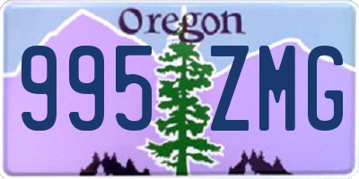 OR license plate 995ZMG