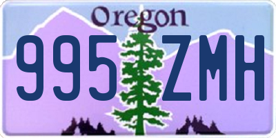 OR license plate 995ZMH