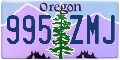 OR license plate 995ZMJ