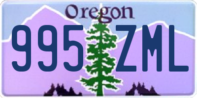 OR license plate 995ZML