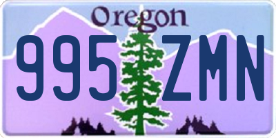 OR license plate 995ZMN