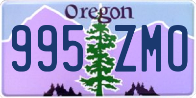 OR license plate 995ZMO