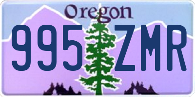 OR license plate 995ZMR