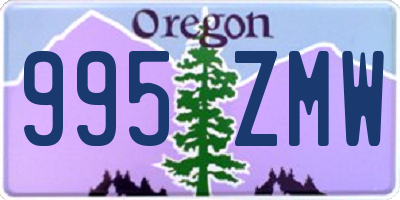 OR license plate 995ZMW