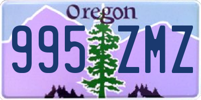 OR license plate 995ZMZ