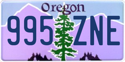OR license plate 995ZNE