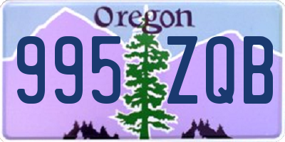 OR license plate 995ZQB