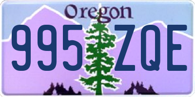OR license plate 995ZQE