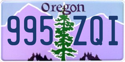 OR license plate 995ZQI