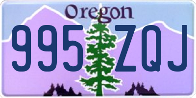 OR license plate 995ZQJ