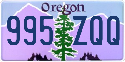 OR license plate 995ZQQ