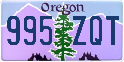 OR license plate 995ZQT