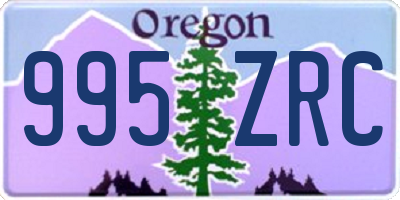 OR license plate 995ZRC