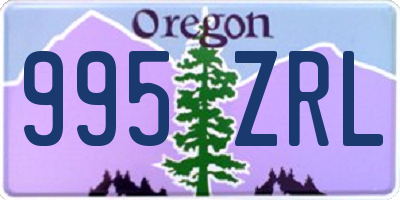 OR license plate 995ZRL