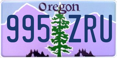 OR license plate 995ZRU