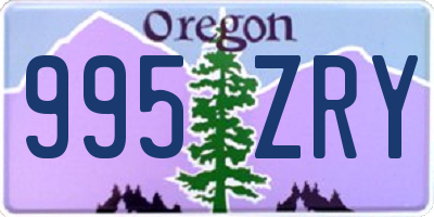 OR license plate 995ZRY