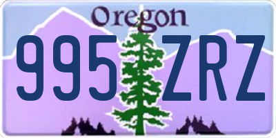 OR license plate 995ZRZ