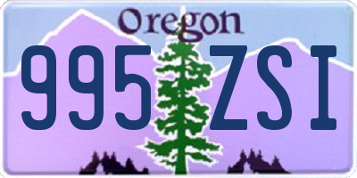 OR license plate 995ZSI