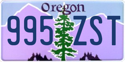 OR license plate 995ZST