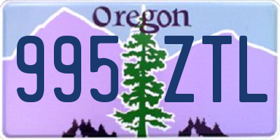 OR license plate 995ZTL