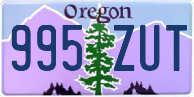 OR license plate 995ZUT