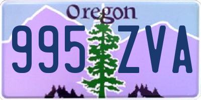 OR license plate 995ZVA