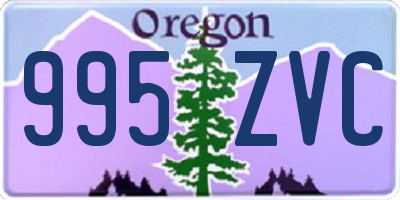OR license plate 995ZVC