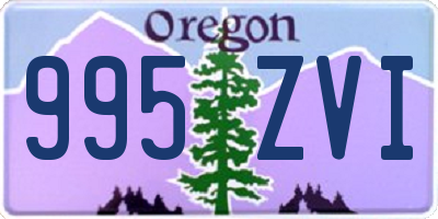 OR license plate 995ZVI