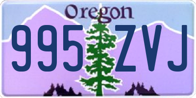 OR license plate 995ZVJ