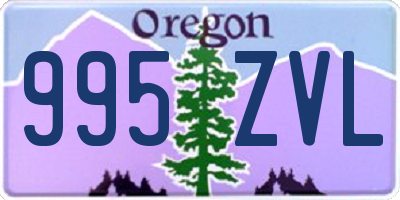 OR license plate 995ZVL