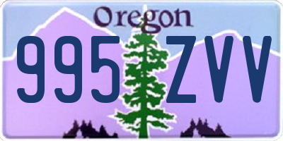 OR license plate 995ZVV