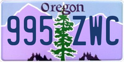 OR license plate 995ZWC