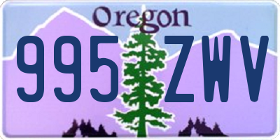 OR license plate 995ZWV