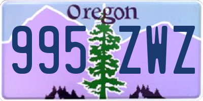 OR license plate 995ZWZ
