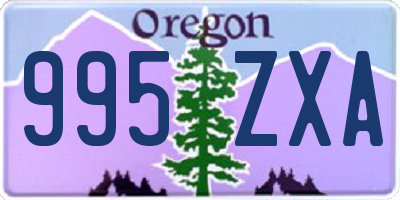 OR license plate 995ZXA