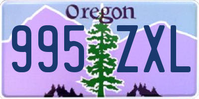 OR license plate 995ZXL