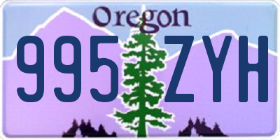 OR license plate 995ZYH
